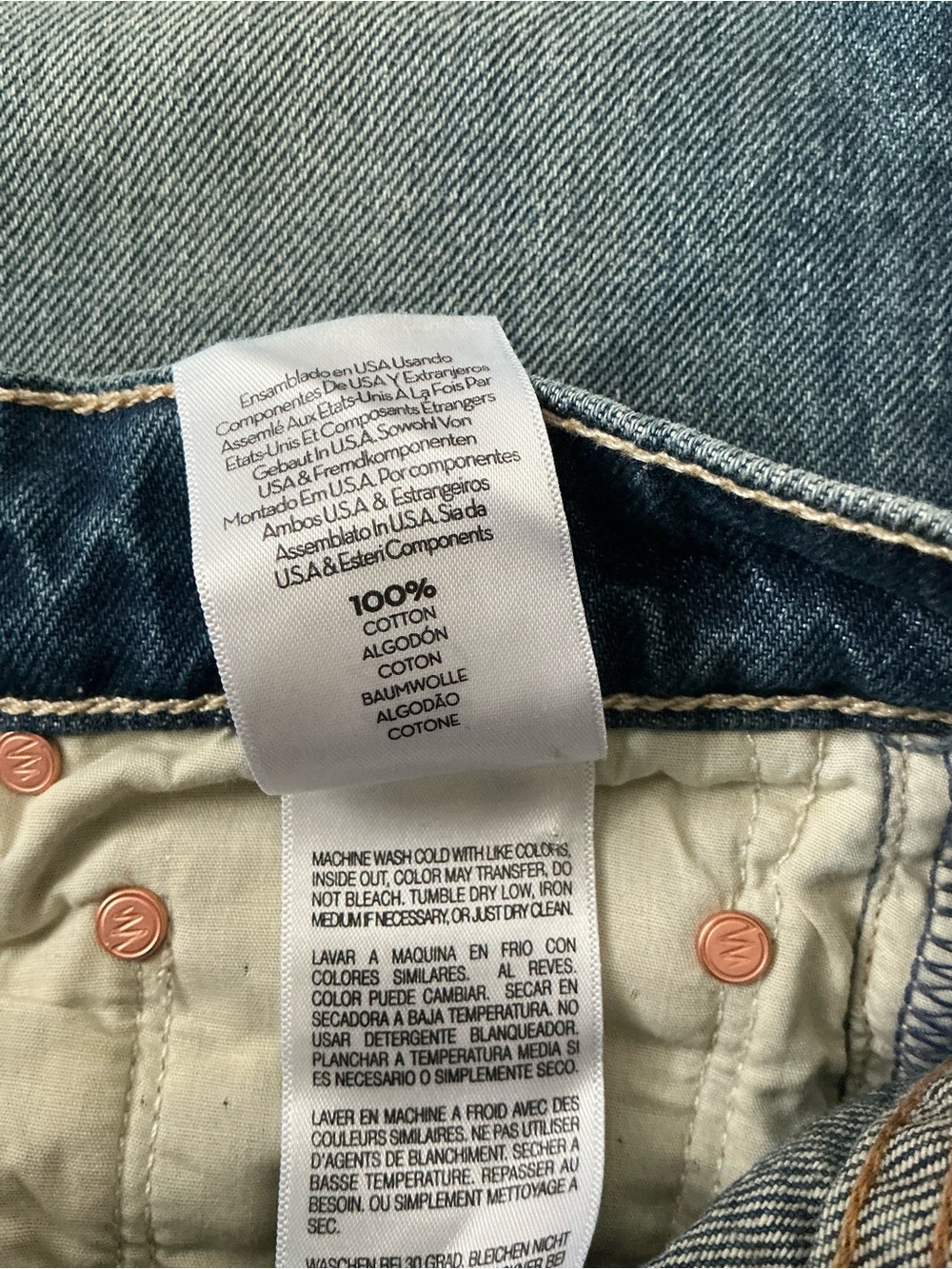 NWT MOTHER SUPERIOR Jeans Lil’ Mother Lil’ Reifler After Midnight Blue Size 25 - Picture 11 of 14